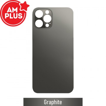 AMPLUS Rear Glass With 3M Adhesive Replacement for iPhone 12 Pro Max-Graphite