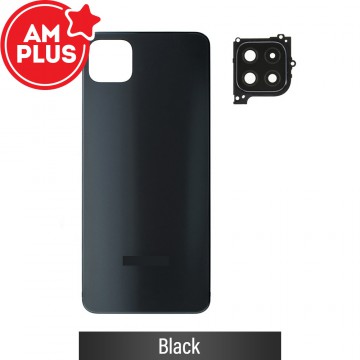 AMPLUS Rear Cover Glass For Samsung Galaxy A22 5G A226B-Black