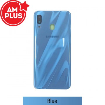 AMPLUS Rear Cover Glass For Samsung Galaxy A30 A305-Blue