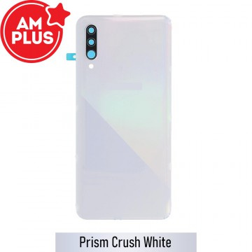 AMPLUS Rear Cover Glass For Samsung Galaxy A30s A307F-Prism Crush White
