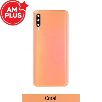 AMPLUS Rear Cover Glass For Samsung Galaxy A50 A505-Coral