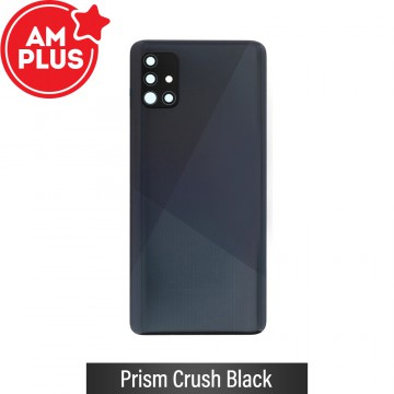 AMPLUS Rear Cover Glass For Samsung Galaxy A51 A515-Black