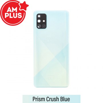 AMPLUS Rear Cover Glass For Samsung Galaxy A71 A715-Blue
