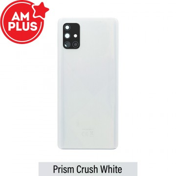 AMPLUS Rear Cover Glass For Samsung Galaxy A71 A715-White