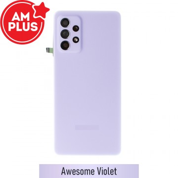 AMPLUS Rear Cover Glass For Samsung Galaxy A72 A725F-Awesome Violet