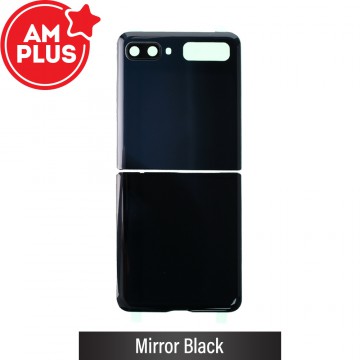 AMPLUS Rear Cover Glass For Samsung Galaxy Z Flip F700F-Mirror Black
