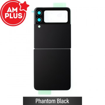 AMPLUS Rear Cover Glass For Samsung Galaxy Z Flip3 5G F711B-Phantom Black