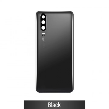 Rear Cover Glass with Camera Lens for Huawei P30-Black
