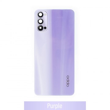Rear Cover Glass For OPPO Reno4 5G-Purple