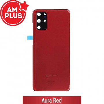 AMPLUS Rear Cover Glass For Samsung Galaxy S20 Plus G985F-Aura Red