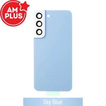 AMPLUS Rear Cover Glass For Samsung Galaxy S22 S901B-Sky Blue
