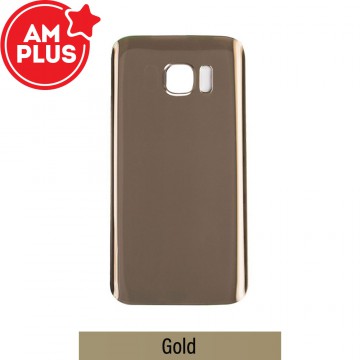 AMPLUS Rear Cover Glass For Samsung Galaxy S7 Edge G935F-Gold