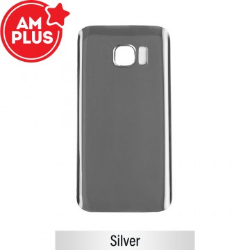 AMPLUS Rear Cover Glass For Samsung Galaxy S7 Edge G935F-Silver