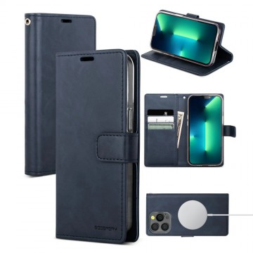 iPhone 16e Mercury Blue Moon Diary Case With Magnetic Ring