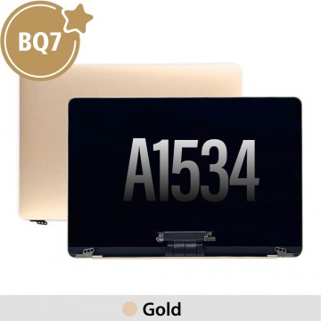 Complete LCD Display Assembly for MacBook Retina 12" A1534 (2015-2017) (BQ7)-Gold (This is genuine glass and genuine flex)