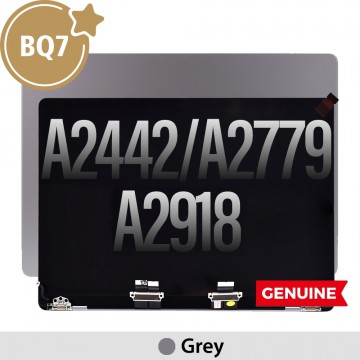 BQ7 Complete LCD Display Assembly for MacBook Pro 14" A2442 (2021) / A2779 (2022) / A2918 (2023) -Grey (This is genuine parts pull from laptop may change the cover due to scratch)