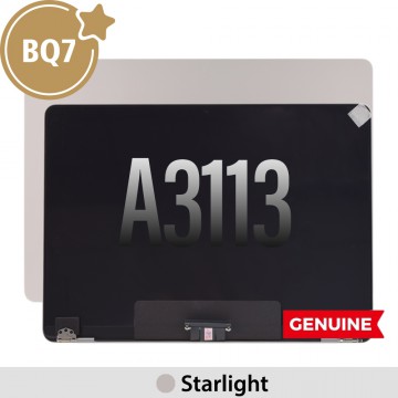 BQ7 Complete LCD Display Assembly for MacBook Air 13" A3113 (2024) -White (This is genuine glass and genuine flex)