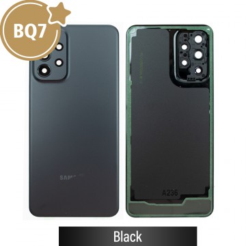BQ7 Rear Cover Glass For Samsung Galaxy A23 5G A236B-Black (As the same as the service pack, but not from official Samsung)