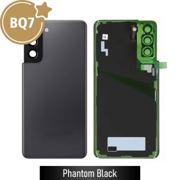BQ7 Rear Cover Glass For Samsung Galaxy S21 Plus G996-Phantom Black (As the same as the service pack, but not from official samsung)