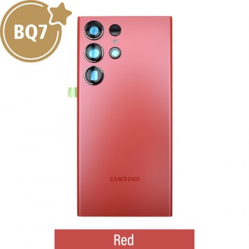 BQ7 Rear Cover Glass for Samsung Galaxy S23 Ultra S918B-Red