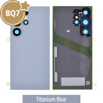BQ7 Rear Cover Glass for Samsung Galaxy S24 Ultra S928B-Titanium Blue