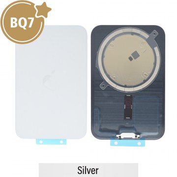 BQ7 Rear Cover Glass With Magsafe Magnet for iPhone 17 Pro -Silver