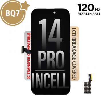 120HZ REFRESH RATE BQ7 Incell LCD Assembly for iPhone 14 Pro Screen Replacement (Compatible for IC chip transfer)