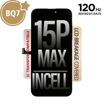 120HZ REFRESH RATE BQ7 Incell LCD Assembly for iPhone 15 Pro Max Screen Replacement (Compatible for IC chip transfer)