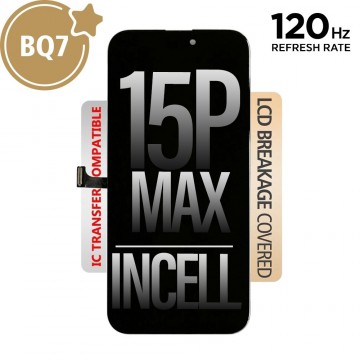 BQ7 Incell LCD Assembly for iPhone 15 Pro Max Screen Replacement (120HZ, Compatible for IC chip transfer)