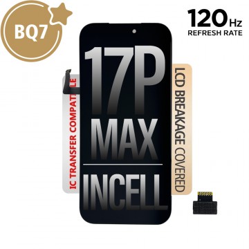 BQ7 Incell LCD Assembly for iPhone 17 Pro Max Screen Replacement (120HZ, Compatible for IC chip transfer)