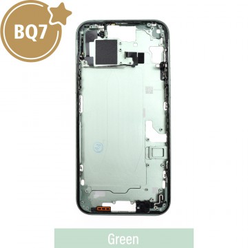 BQ7 Chassis Mid Frame Cover Replacement Assembly for iPhone 15 Plus-Green (With SIM Tray Version)