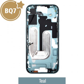BQ7 Chassis Mid Frame Cover Replacement Assembly for iPhone 16-Teal (With SIM Tray Version)