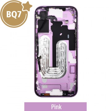 BQ7 Chassis Mid Frame Cover Replacement Assembly for iPhone 16-Pink (With SIM Tray Version)