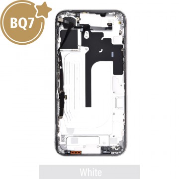 BQ7 Chassis Mid Frame Cover Replacement Assembly for iPhone 16 Plus-White  (With SIM Tray Version)