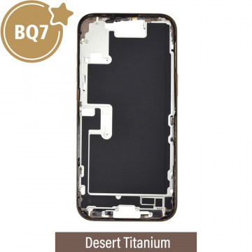 BQ7 Chassis Mid Frame Cover Replacement Assembly for iPhone 16 Pro Max-Desert Titanium (With SIM Tray Version)