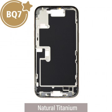 BQ7 Chassis Mid Frame Cover Replacement Assembly for iPhone 16 Pro Max-Natural Titanium (With SIM Tray Version)