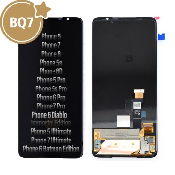BQ7 OLED Assembly Replacement for Asus ROG Phone 7 Pro / Phone 7 / Phone 7 Ultimate / Phone 6 Pro / Phone 6 / Phone 5 / Phone 5s / Phone 6D / Phone 5s Pro / Phone 6 Diablo Immortal Edition / Phone 6 Batman Edition / Phone 5 Ultimate / Phone 5 Pro