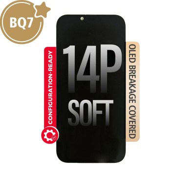 BQ7 Diagnosable Soft OLED Assembly With Proximity Sensor Flex for iPhone 14 Plus Screen Replacement (Configuration Ready,Compatible for IC chip transfer)