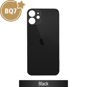 BQ7 Rear Glass With 3M Adhesive Replacement for iPhone 12 mini-Black