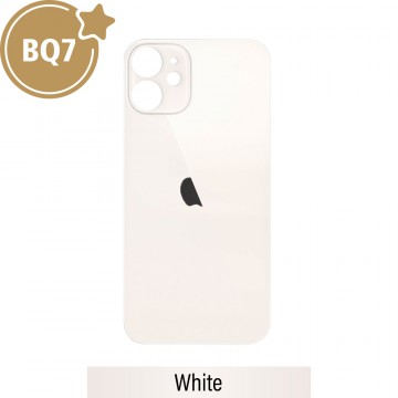 BQ7 Rear Glass With 3M Adhesive Replacement for iPhone 12-White