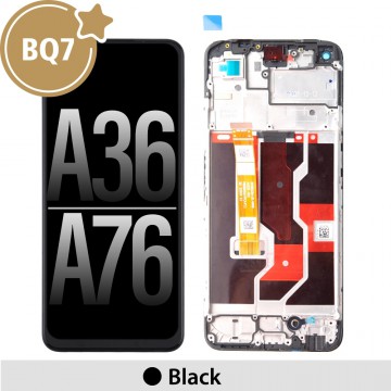 BQ7 LCD Assembly Replacement with Frame for OPPO A36 / A76 (As the same as service pack, but not from official OPPO)