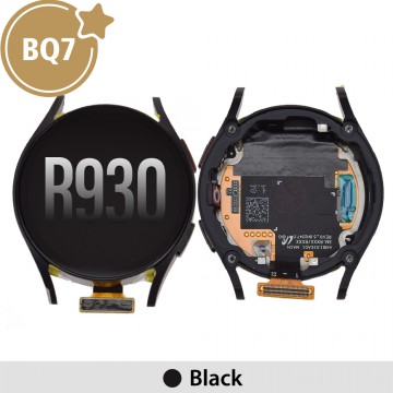 BQ7 OLED Screen Replacement with Frame for Samsung Galaxy Watch6 R930 40mm (As the same as service pack, but not from official Samsung)-Black