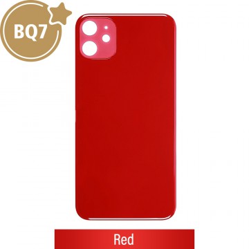 BQ7 Rear Glass With 3M Adhesive Replacement for iPhone 11-Red