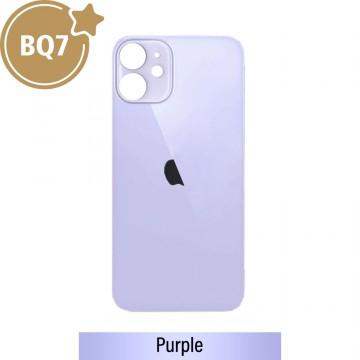 BQ7 Rear Glass With 3M Adhesive Replacement for iPhone 12-Purple
