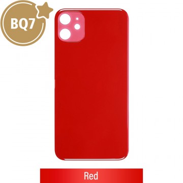BQ7 Rear Glass With 3M Adhesive Replacement for iPhone 11 (NO LOGO)-Red
