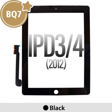 BQ7 Touch Screen Digitizer with IC Connector for iPad 3 / 4 (2012)-Black