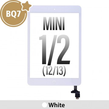 BQ7 Touch Screen Digitizer with IC Connector for iPad Mini 1 (2012) /  Mini 2 (2013)-White