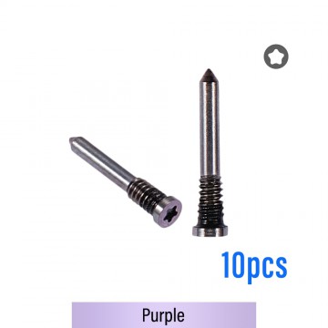 Bottom Screws for iPhone 14 / 14 Plus / 14 Pro / 14 Pro Max (10 pcs/set)-Purple