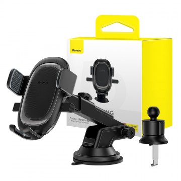 Baseus Ultra Control Pro Series Clamp-Type Car Holder Set-Cluster Black