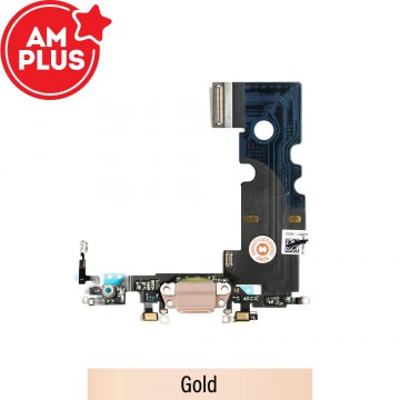 AMPLUS Charging Port Flex Cable for iPhone 8-Gold